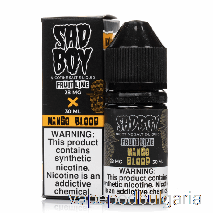 Vape 10000 Дръпки Mango Blood - Sadboy Salts - 30ml 28mg